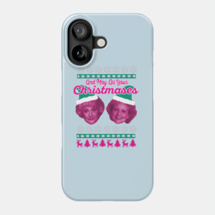 Golden Christmas Bea White Phone Case