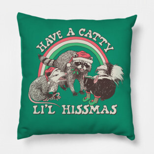 Catty Li'l Hissmas Pillow