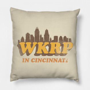 WKRP in Cincinnati Skyline Pillow