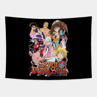 7 deadly sins shirt Tapestry