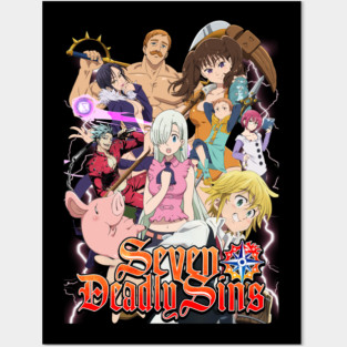 7 deadly sins shirt Posters and Art