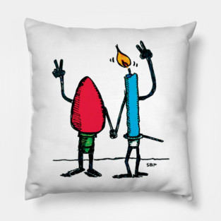 LIGHT AND CANDLE Pillow