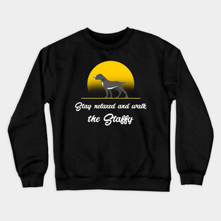 Stay relaxed and walk the Staffy Crewneck Sweatshirt