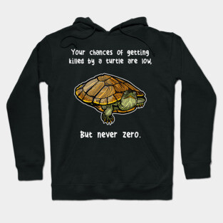 Red-Eared Slider Turtle Never Zero Hoodie