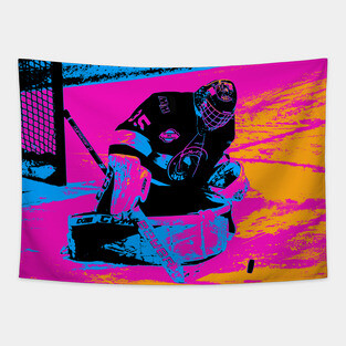 And the Puck Stops Here! - Hockey Goalie Tapestry