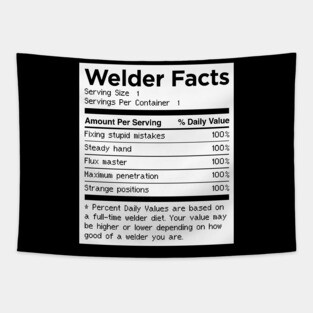 Welder Facts | Funny Welding Gift Tapestry