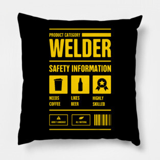 Welder Safety Information | Welding Gift Pillow
