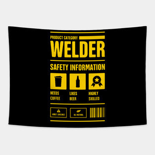 Welder Safety Information | Welding Gift Tapestry