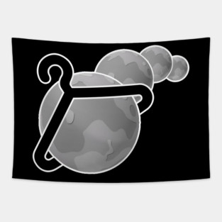 Cosmic Tees Gray Logo 2 Tapestry