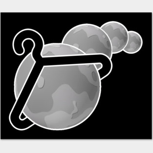 Cosmic Tees Gray Logo 2 Posters and Art