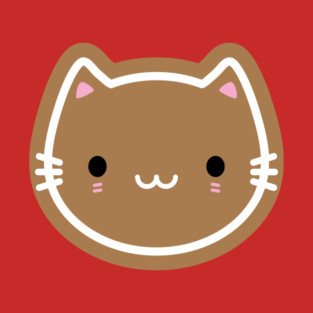 Cute Christmas Gingerbread Cookie Cat T-Shirt
