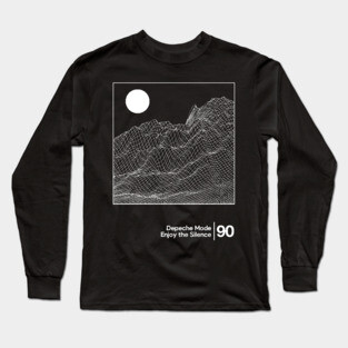 Enjoy the Silence - Depeche Mode / Minimal Graphic Artwork Long Sleeve T-Shirt