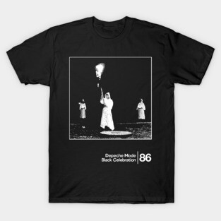 Black Celebration - Depeche Mode / Minimal Graphic Artwork Design T-Shirt