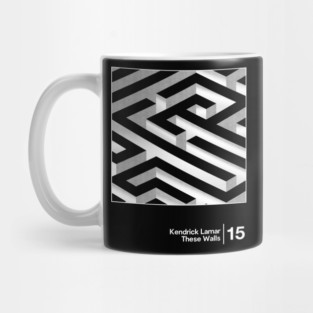 Kendrick Lamar - These Walls / Minimal Graphic Artwork Design Mug