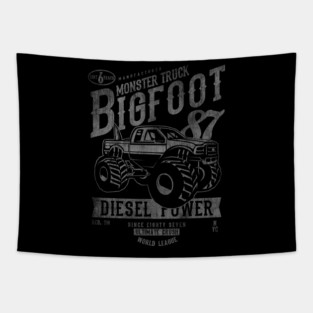 Bigfoot Monster Truck Tapestry