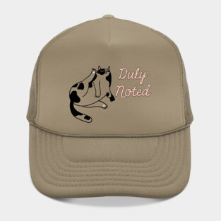 Duly Noted Cat Hat