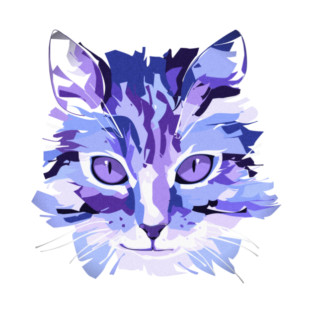 Cute Cat Abstract T-Shirt