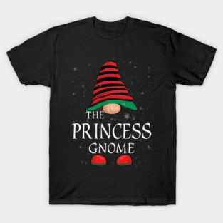 Princess Gnome Family Matching Christmas Funny Gift Pajama T-Shirt