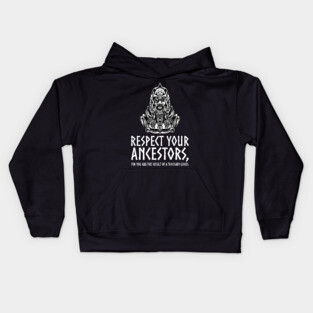 Viking Mythology - Respect Your Ancestors - Norse God Odin Kids Hoodie