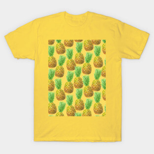 Pineapple watercolor pattern T-Shirt