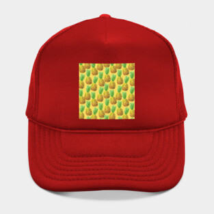 Pineapple watercolor pattern Hat