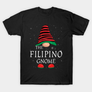 Filipino Gnome Family Matching Christmas Funny Gift Pajama T-Shirt