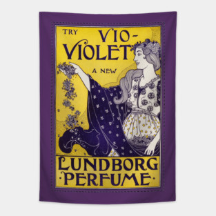 Perfume advertising poster Tapestry