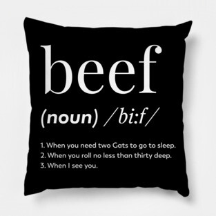 What's Beef? Pillow