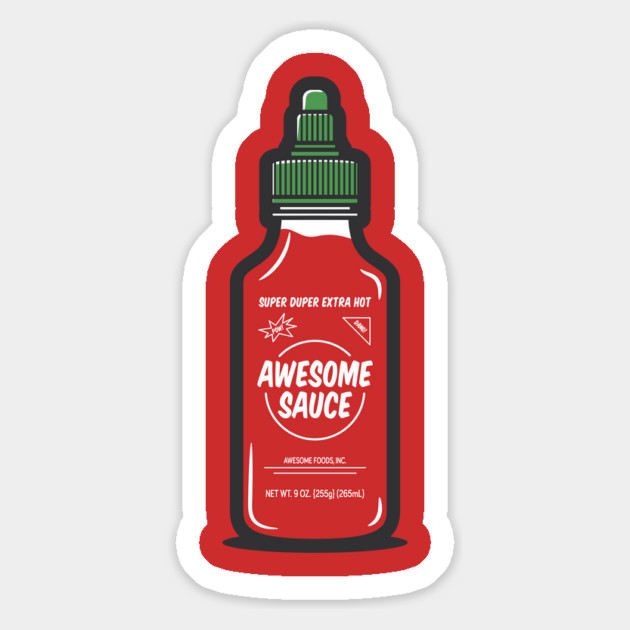 Awesome Sauce Hot Sauce Shirt – Funny Spicy Foodie Tee Magnet by JSNDMPSY