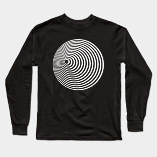 Twilight Zone Tunnel (white on black) Long Sleeve T-Shirt