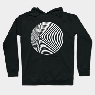Twilight Zone Tunnel (white on black) Hoodie