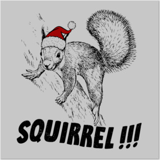 Squirrelllll!!! Posters and Art