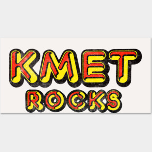 KMET Rocks, LA / 80s Progressive Rock Radio Station Posters and Art