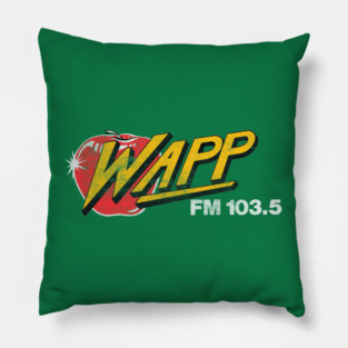 WAPP "The Apple" NYC / 80s Radio Station Pillow