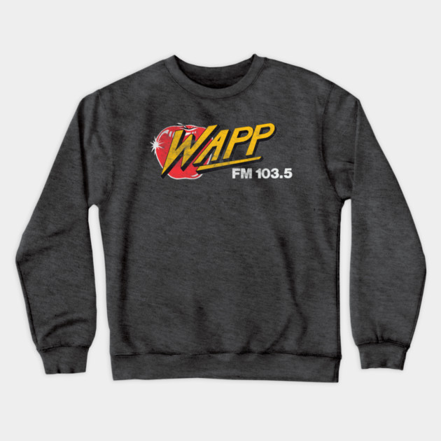 WAPP "The Apple" NYC / 80s Radio Station Crewneck Sweatshirt by CultOfRomance