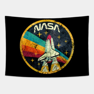 USA Space Agency Vintage Colors V03 Tapestry