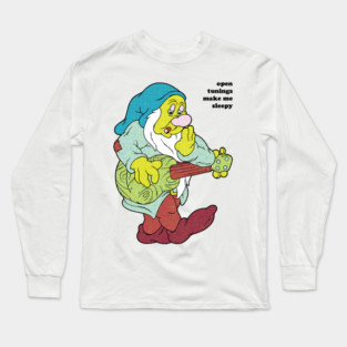 sleepy guitarist Long Sleeve T-Shirt