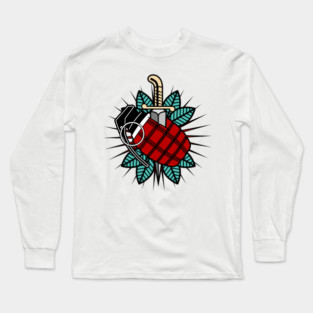 Grenade Tattoo Long Sleeve T-Shirt