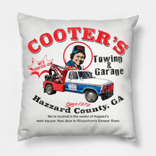 Cooter's Towing Worn Hazzard County Pillow