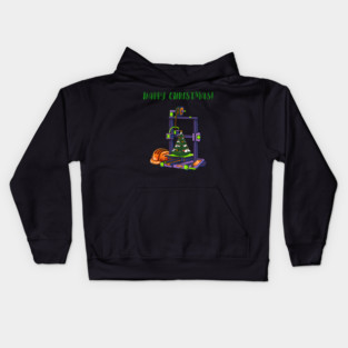 3D Printer #4 Christmas Edition Kids Hoodie