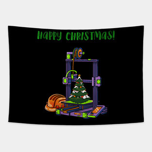 3D Printer #4 Christmas Edition Tapestry