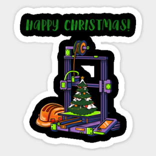 3D Printer #4 Christmas Edition Magnet