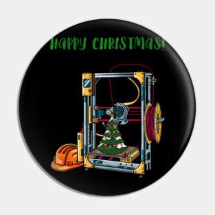 3D Printer #1 Christmas Edition Pin
