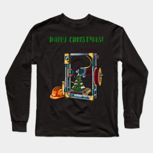 3D Printer #1 Christmas Edition Long Sleeve T-Shirt