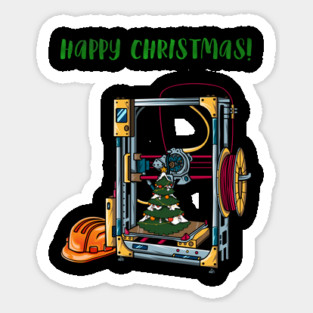 3D Printer #1 Christmas Edition Sticker