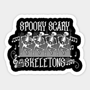 Halloween Skeleton Musical Sticker
