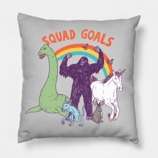 Squad Goals: Cryptids Pillow
