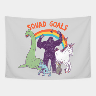 Squad Goals: Cryptids Tapestry