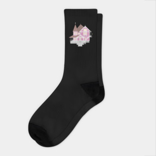 The Pink Palace from Coraline Socks