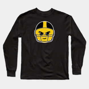 Pittsburgh Football Helmet Smiley Guy Long Sleeve T-Shirt
